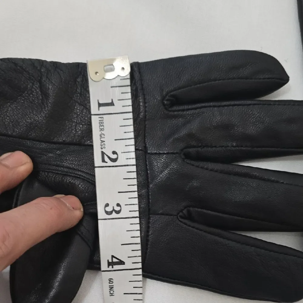 Elegant‎ Black Leather Women's Gloves